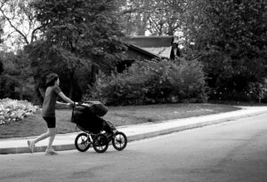 Joggeuse à poussette