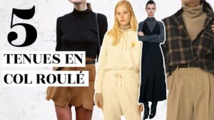 Zoom sur le pull col roulé femme chic