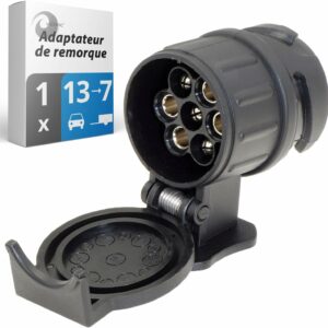 Adaptateur remorque 13-à-7 Valonic Tow Hitch - Noir