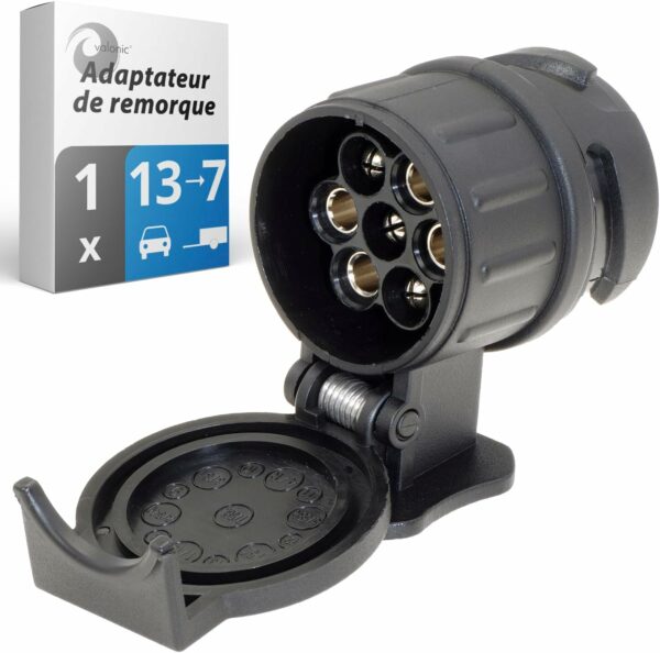 Adaptateur remorque 13-à-7 Valonic Tow Hitch - Noir