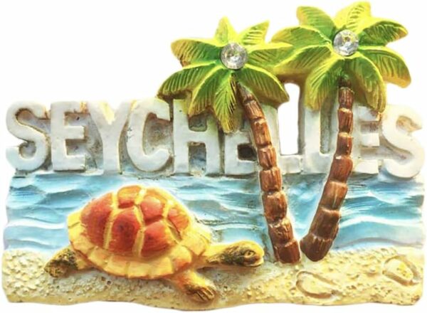 Aimant Seychelles 3D : Souvenir touristique