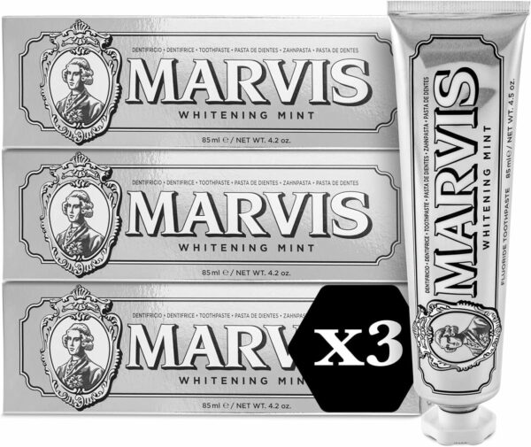 Dentifrice blanchissant naturel (3 x 85 ml) - Menthe Marvis