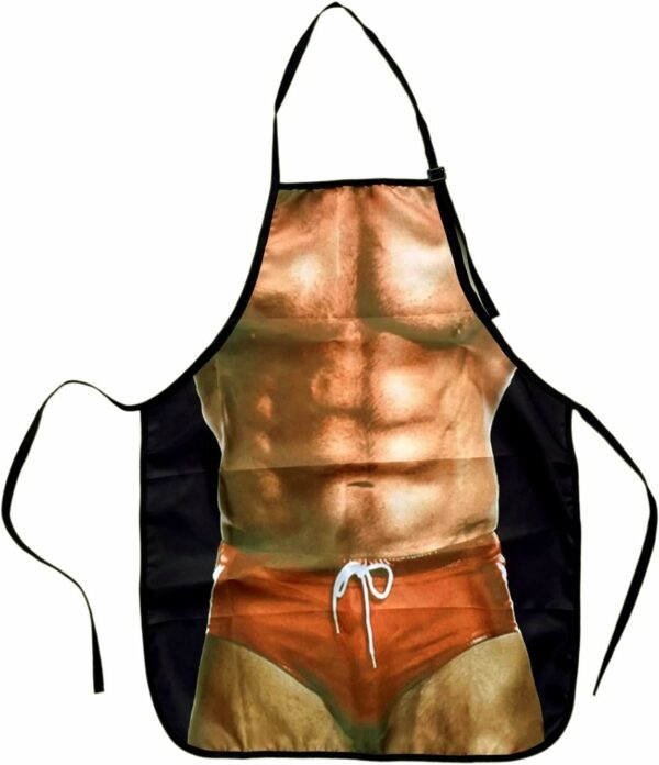 Tablier Homme Musclé Slip Barbecue Gag