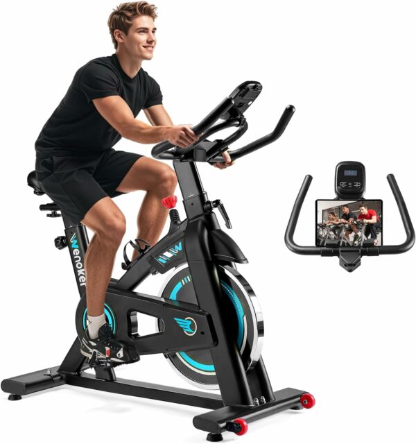 Vélo d'appartement silencieux avec écran LCD